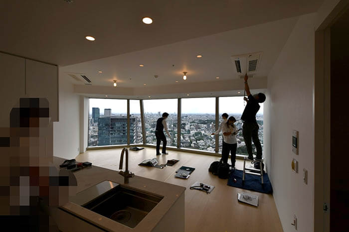 新築高層マンションリフォームの渋谷Ｍ邸の内覧