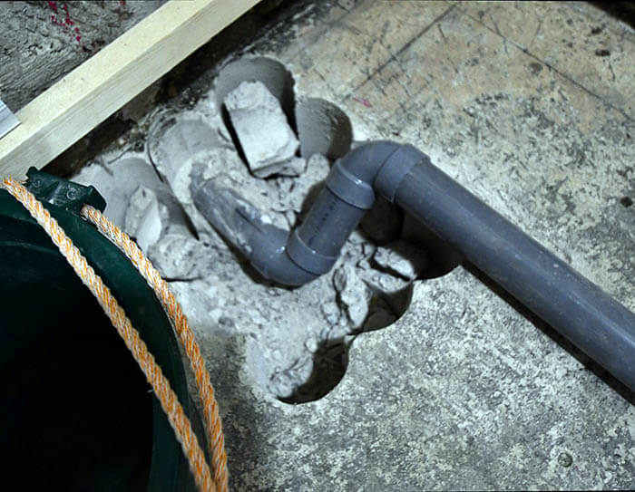排水管の接続