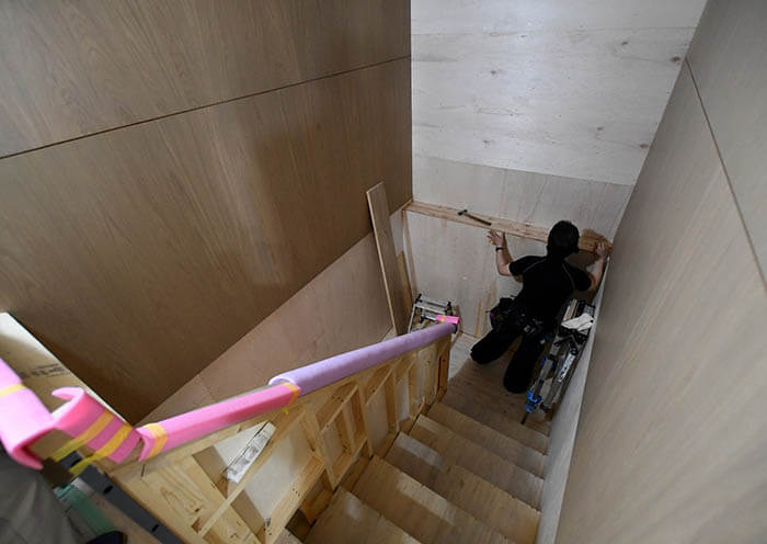 メゾネットマンションの階段室の作り方