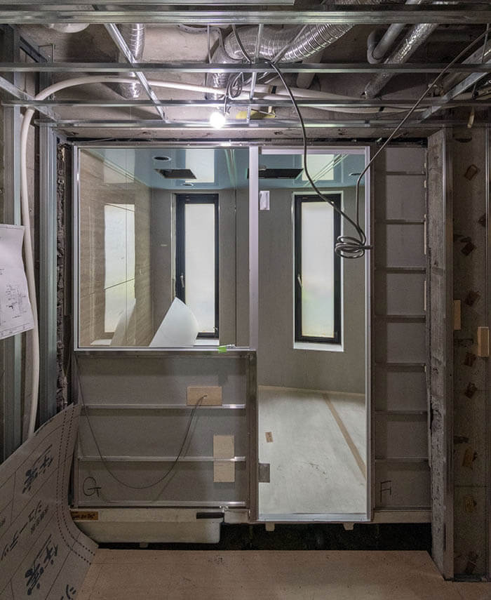 オーダーユニットバスの組み立て