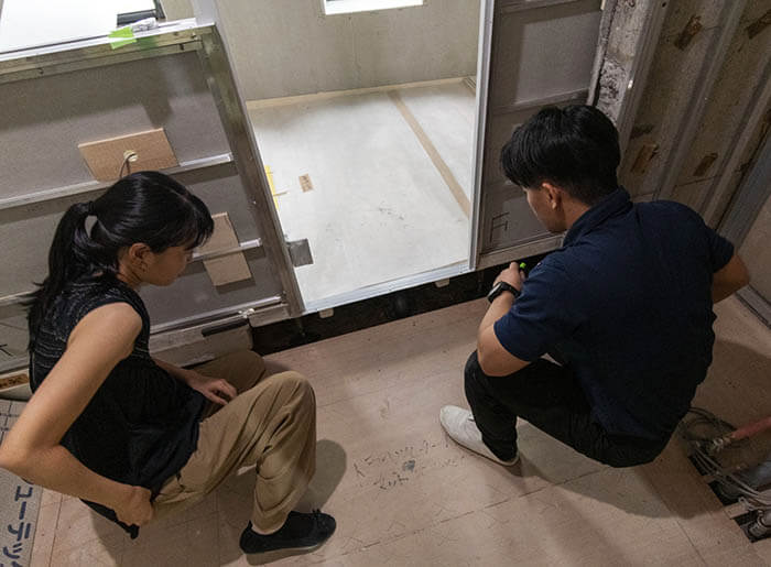 オーダーユニットバスの組み立て