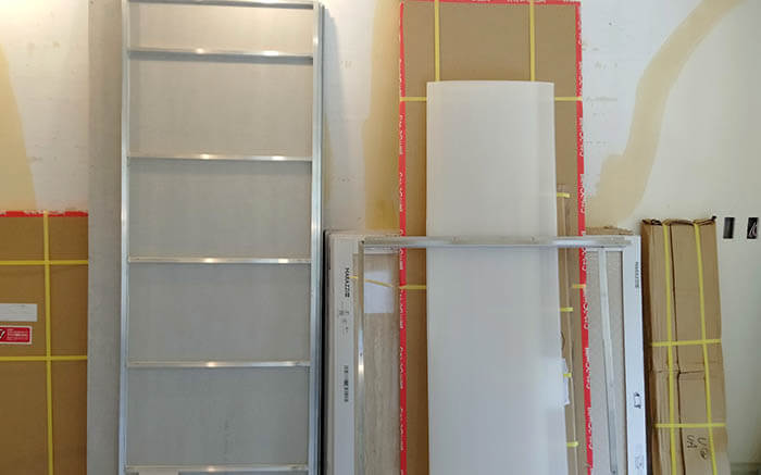 オーダーユニットバスの組み立て